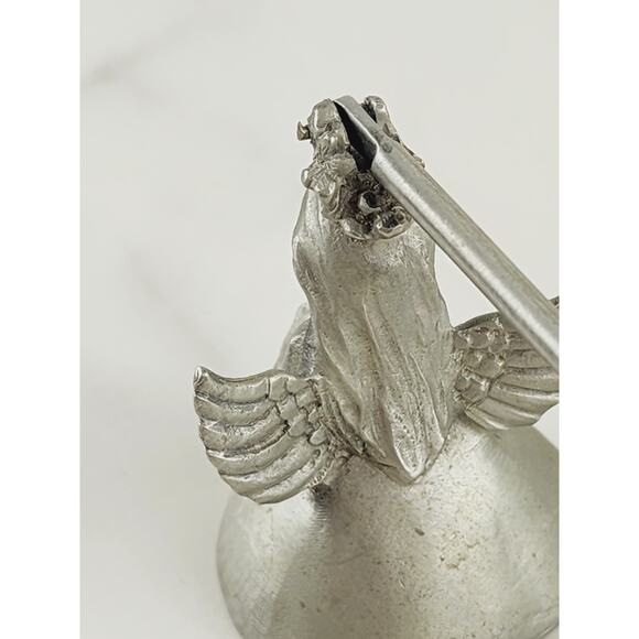 Rawcliffe Angel Candle Snuffer Extinguisher Pewter P. Davis 1979 Douter 8 3/4" - Picture 8 of 14